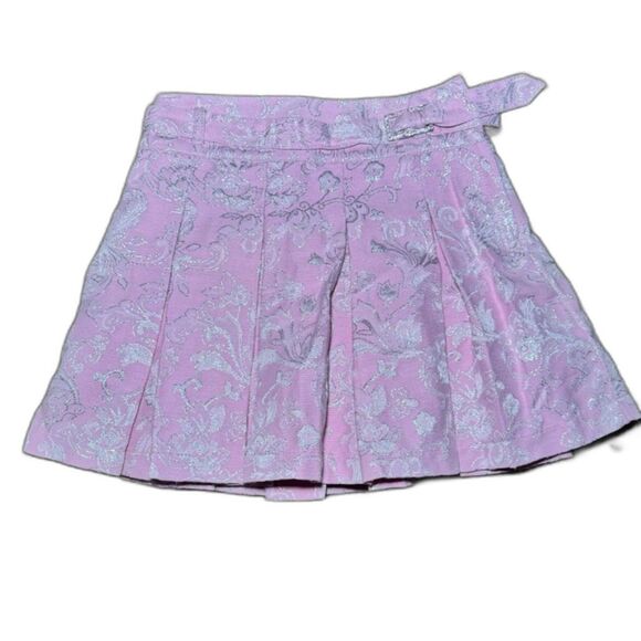 VTG Size 10 (Girls) 90s Mary Kate & Ashley Pink Embroidered Glitter Skirt - Picture 1 of 3
